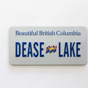 BC License Plate Dease Lake Magnet