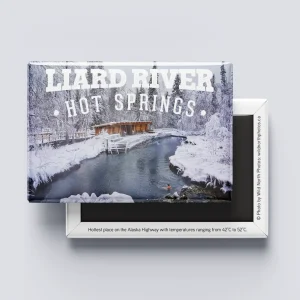 Liard Hot Springs Winter Photo Magnet